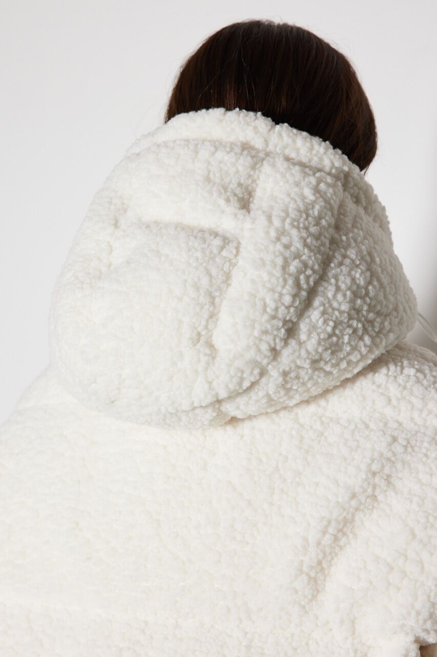 rienda「フード付きショートボアダウンジャケット」|その他|