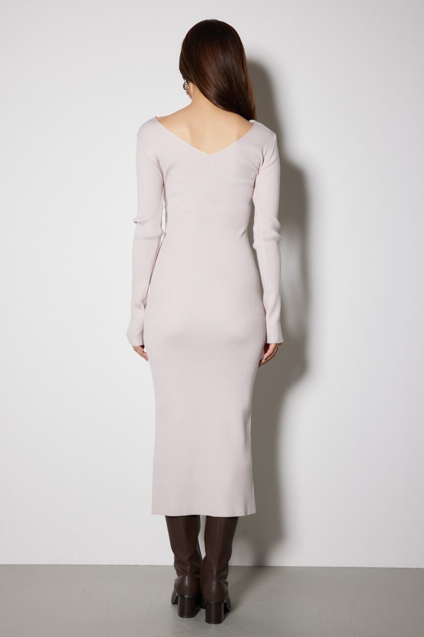 rienda「カシュクールウォッシャブルニットワンピース」|ワンピース|