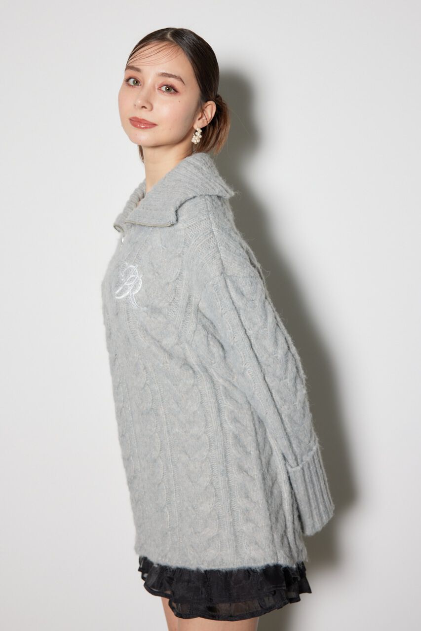 rienda「ケーブルルーズニット ワンピース」|ワンピース|