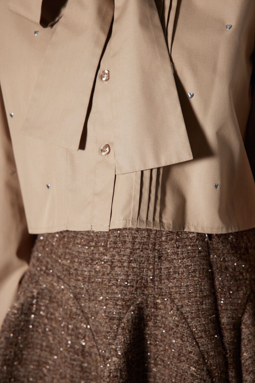 rienda「2WAYメタルドットリボンシャツ」|シャツ・ブラウス|