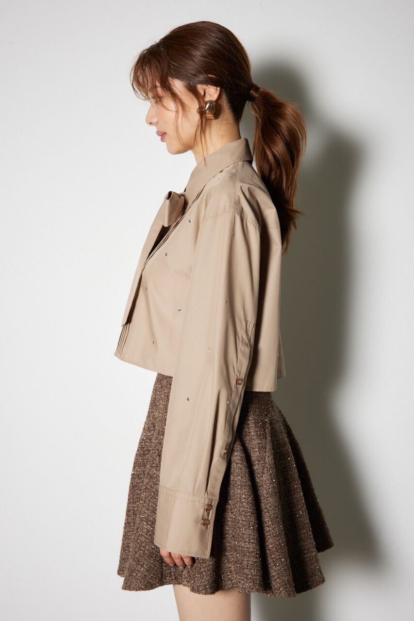 rienda「2WAYメタルドットリボンシャツ」|シャツ・ブラウス|