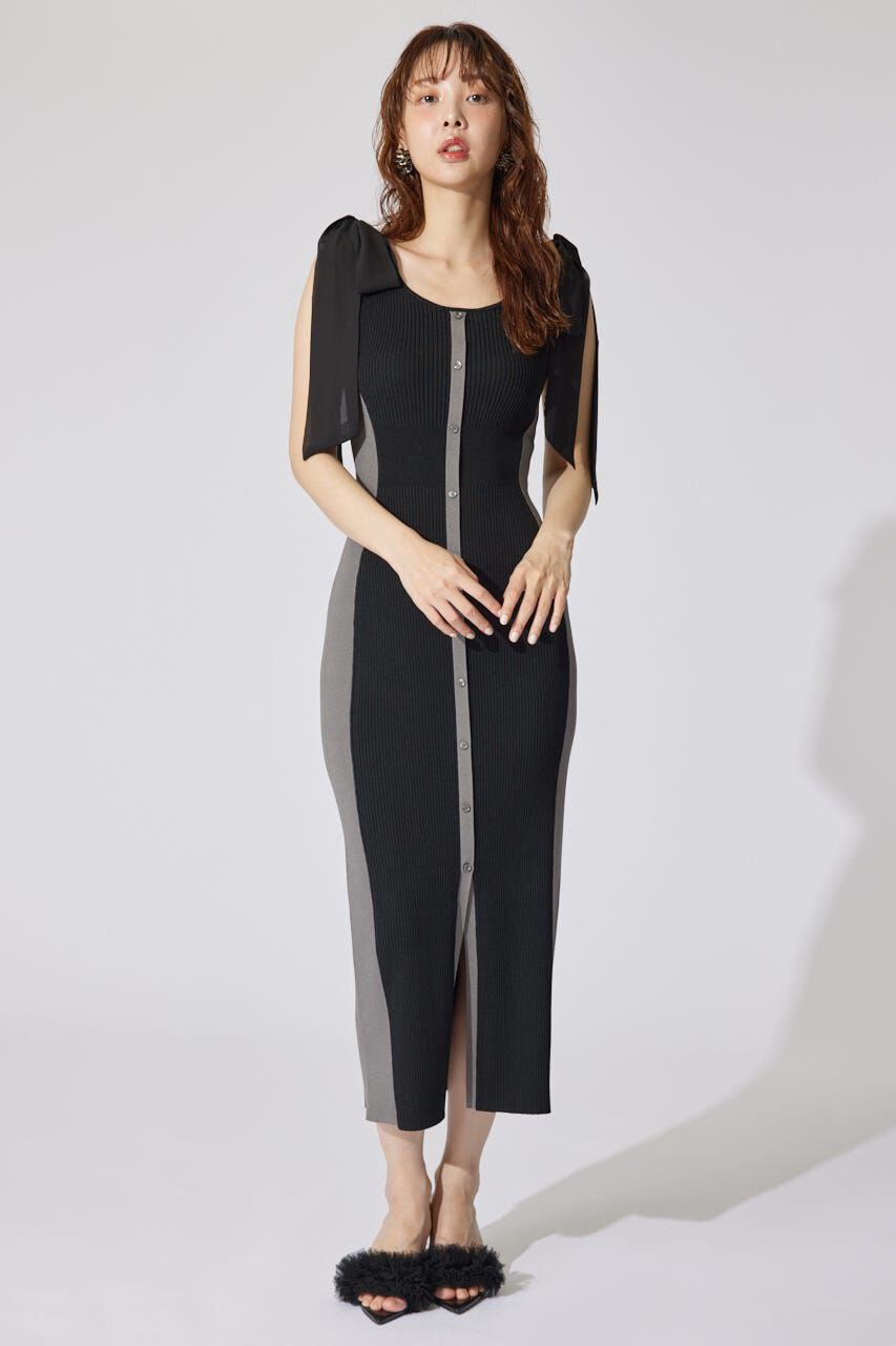 rienda「バイカラーリボンワンピース」|ワンピース|