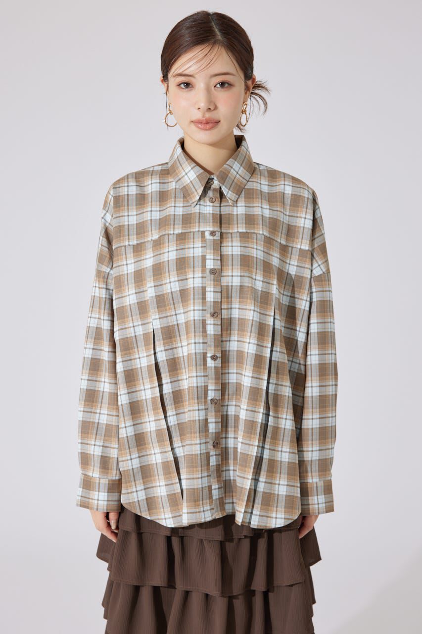 rienda「オーバールーズシャツトップス」|シャツ・ブラウス|