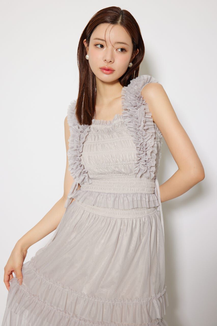 rienda「シアーチュールフリルブラウス」|シャツ・ブラウス|