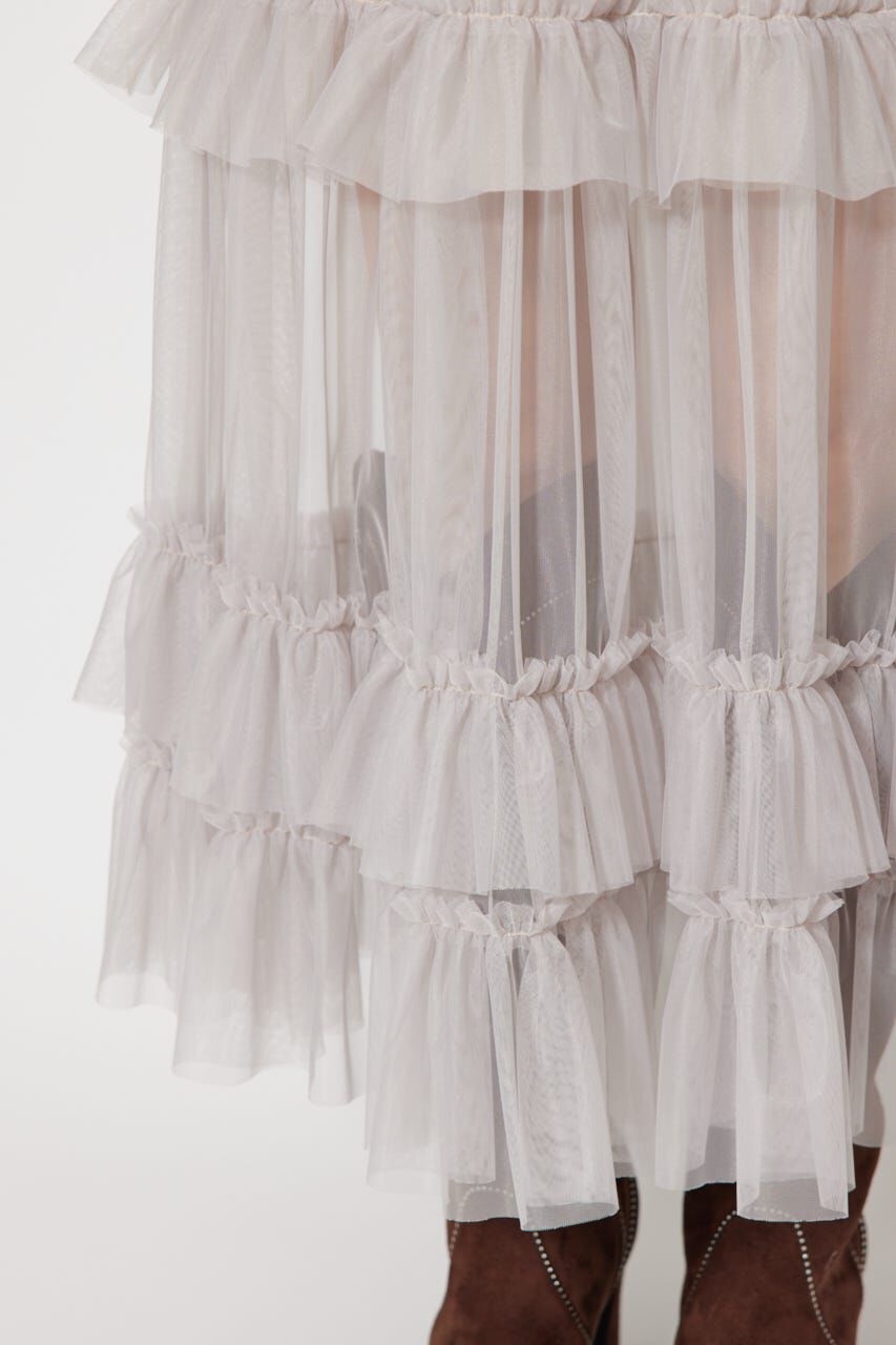 rienda「シアーチュールシャーリングハイウエストスカート」|スカート|