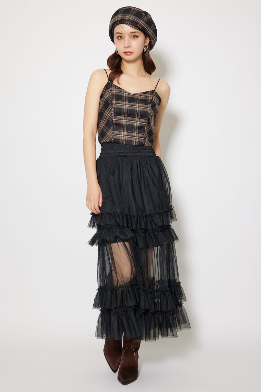 rienda「チェックビスチェ」|キャミソール|