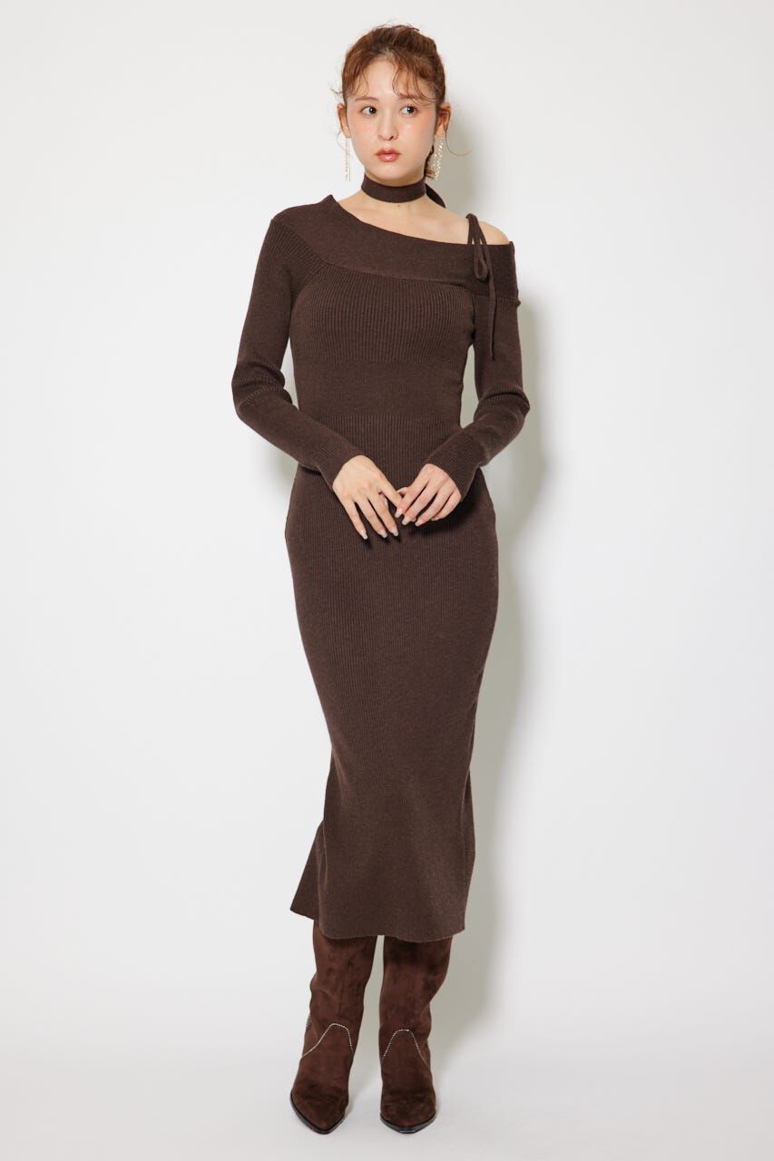 rienda「many wayワンショルニットワンピース」|ワンピース|