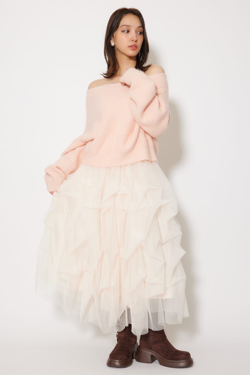 rienda「オフショルニットトップス」|ニット・セーター|