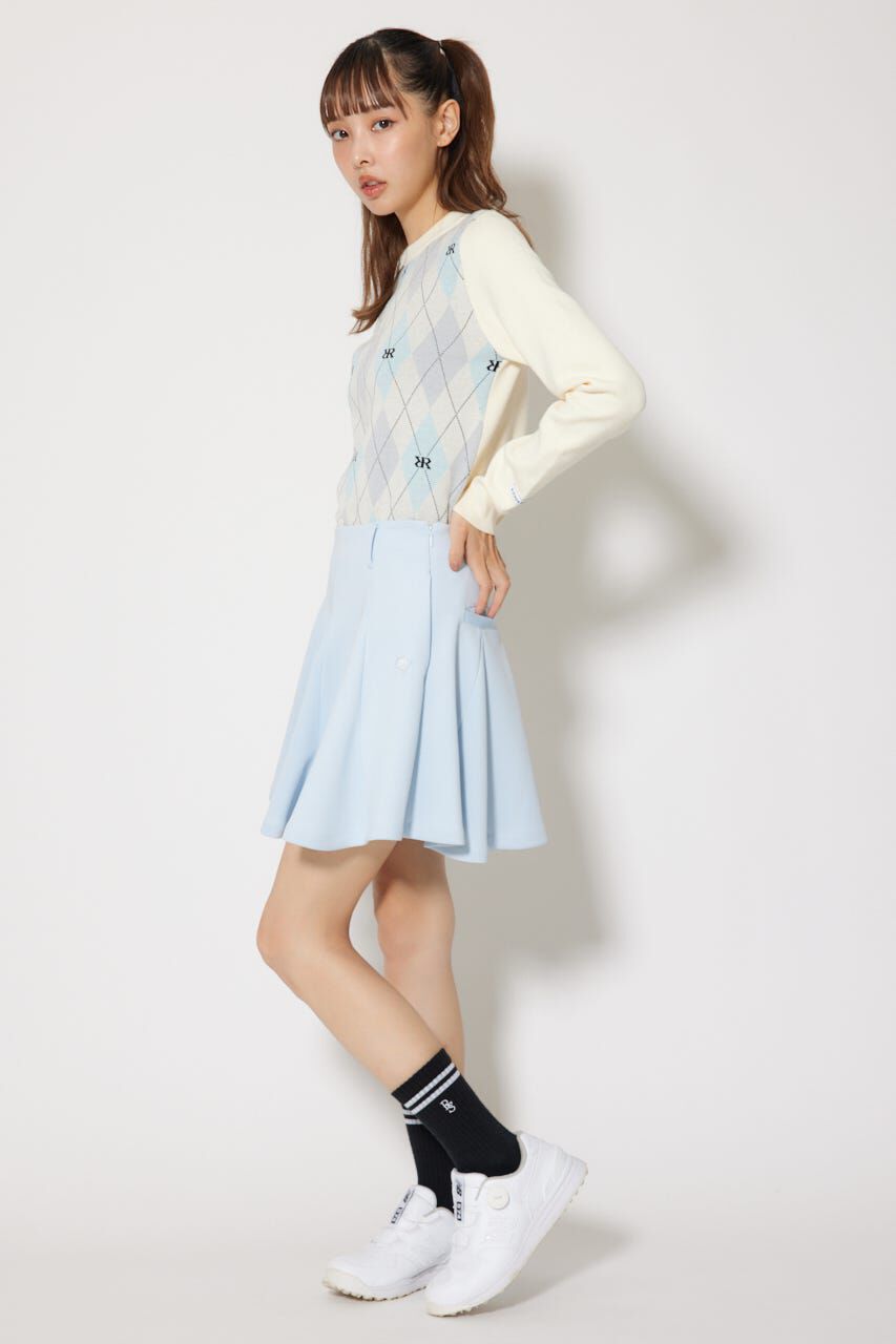 rienda「アーガイルジャガードニットトップス」|ニット・セーター|