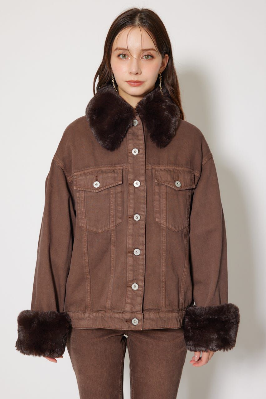 rienda「many wayステンカラーデニムブルゾン」|ブルゾン・スタジャン|