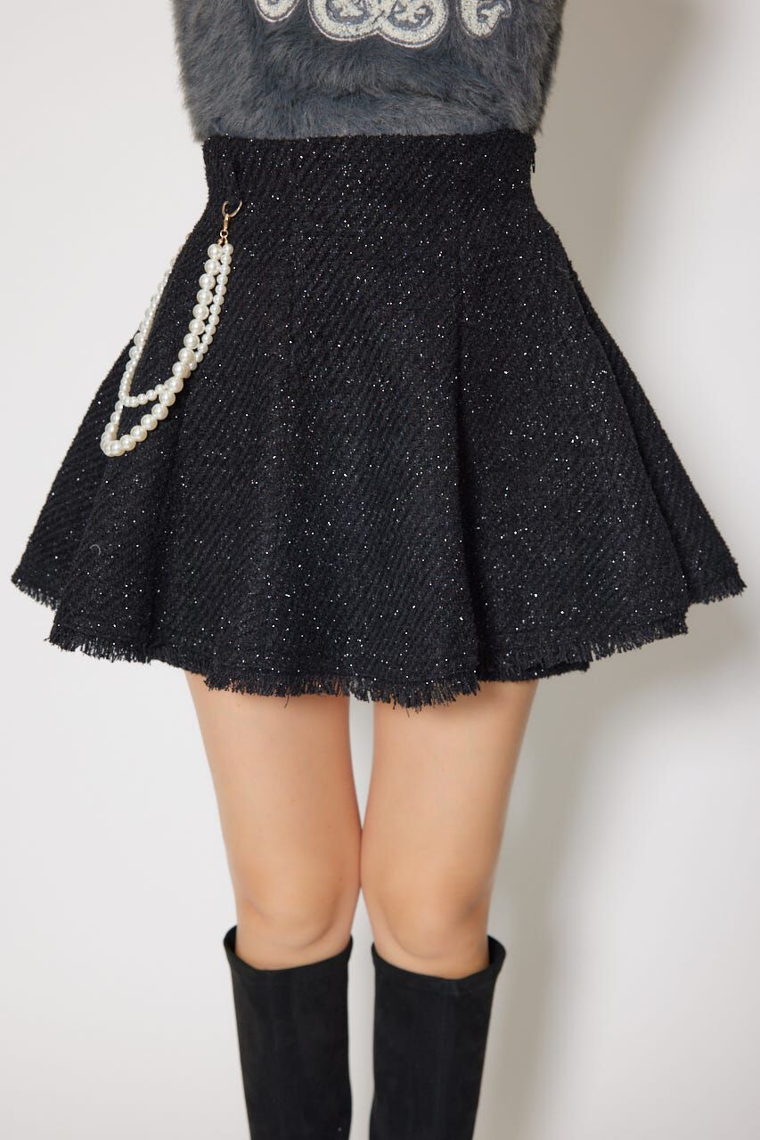 rienda「ツイードフレアスコートショートパンツ」|その他|