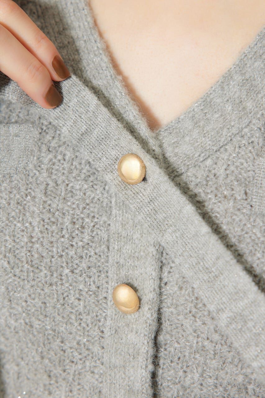 rienda「2WAYペプラムニットカーディガントップス」|ニット・セーター|