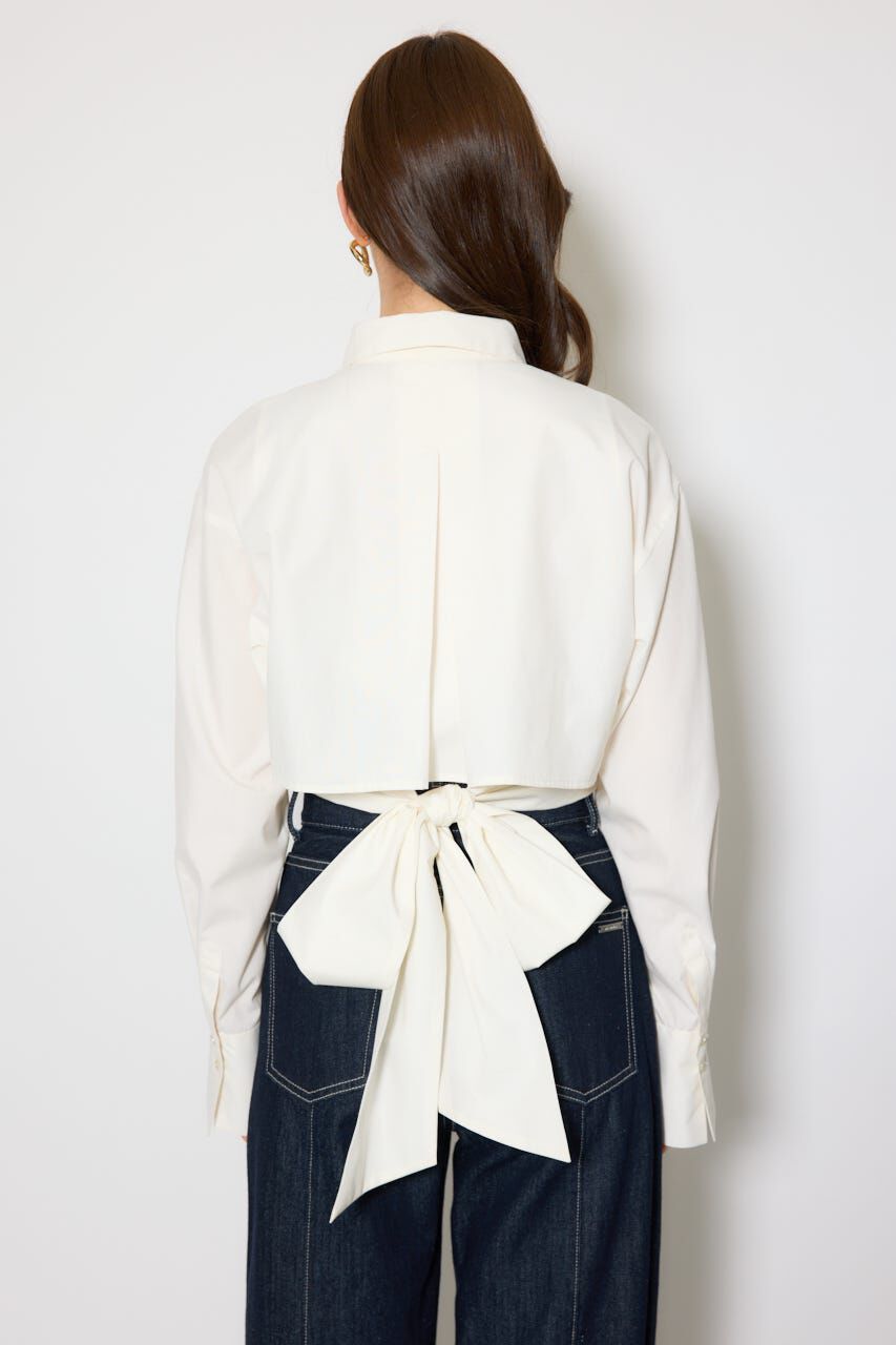 rienda「バックリボンレイヤードシャツ」|シャツ・ブラウス|