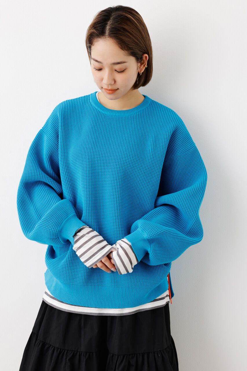 RODEO CROWNS「A-LIGHT KNITスピンドルボリュームトップス」|ニット・セーター|BLU