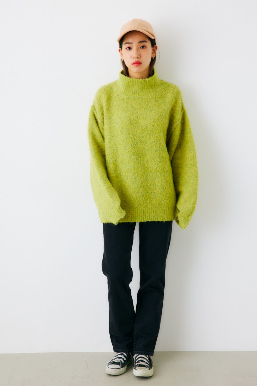 RODEO CROWNS「ミックスブークレルーズタートルニット」|ニット・セーター|