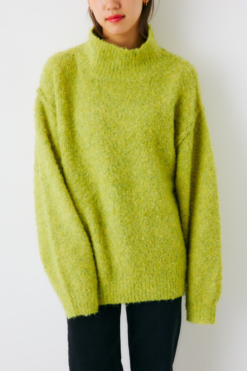 RODEO CROWNS「ミックスブークレルーズタートルニット」|ニット・セーター|