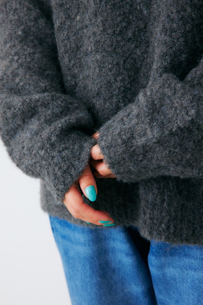 RODEO CROWNS「ミックスブークレルーズタートルニット」|ニット・セーター|