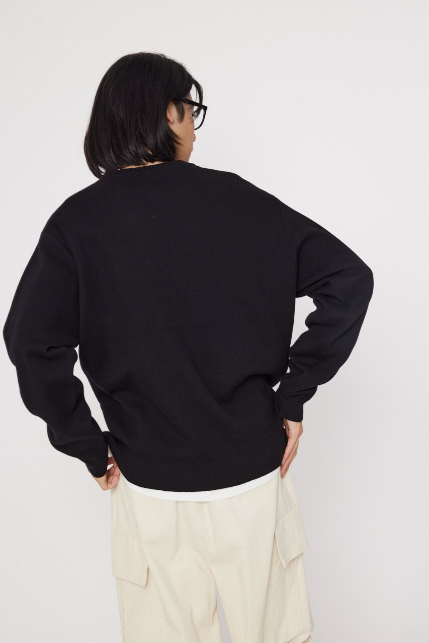 RODEO CROWNS「メンズスウェットライクジャガードニットトップス」|ニット・セーター|