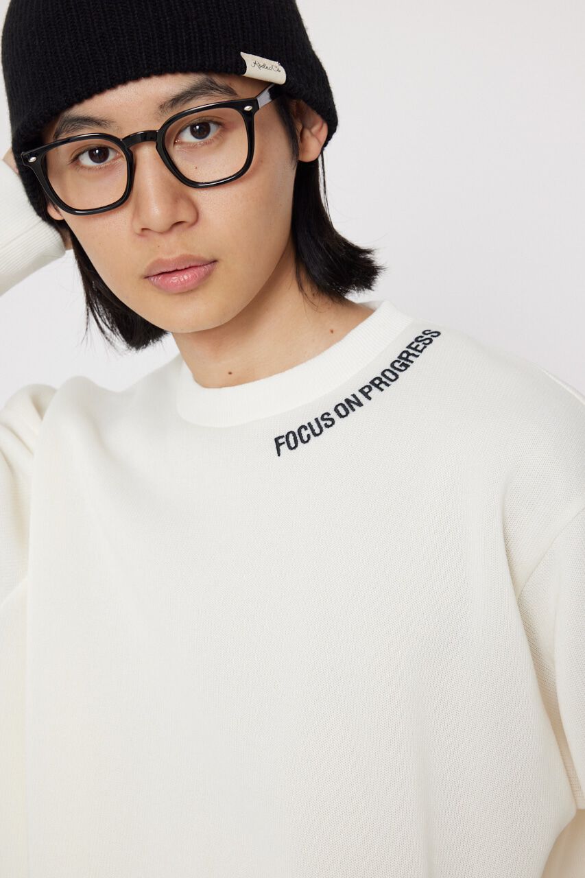 RODEO CROWNS「ニットライクメッセージロゴスウェットトップス」|Tシャツ・カットソー|