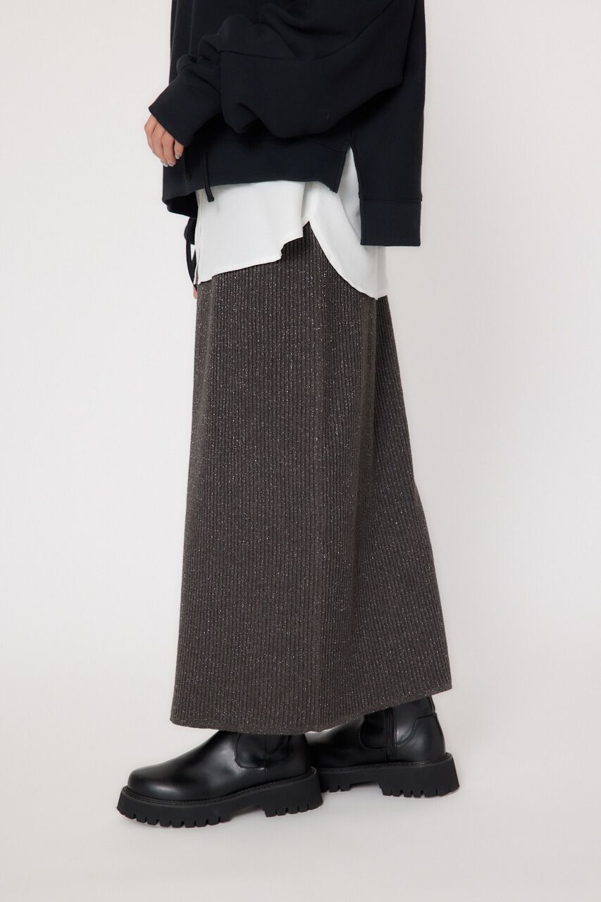 RODEO CROWNS「メタリック リブニット スカート」|スカート|