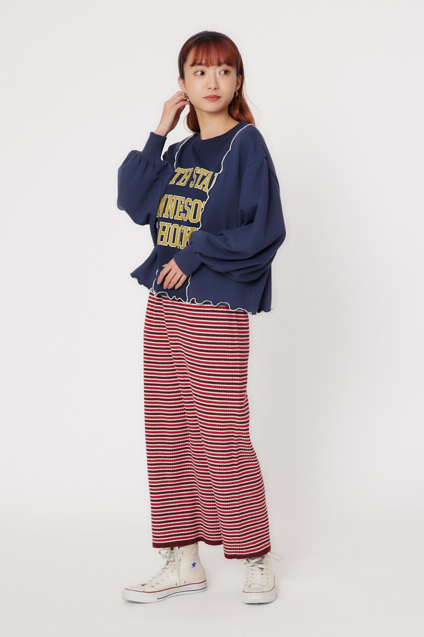 RODEO CROWNS「ボーダーリブニット スカート」|スカート|