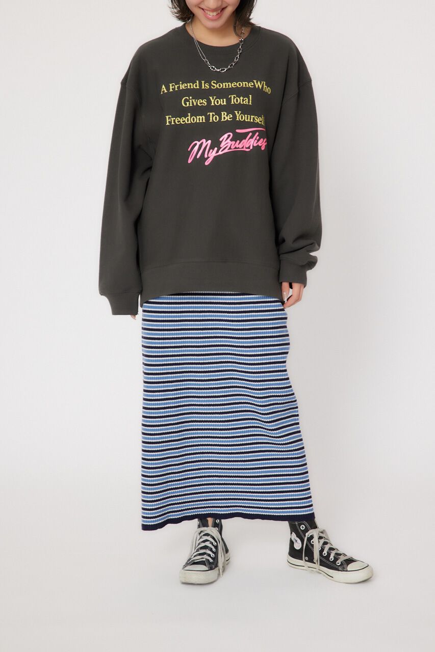 RODEO CROWNS「ボーダーリブニット スカート」|スカート|