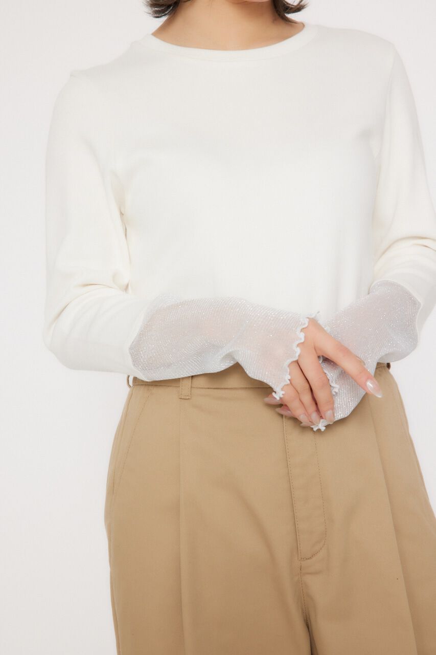 RODEO CROWNS「アームチュールトップス」|Tシャツ・カットソー|