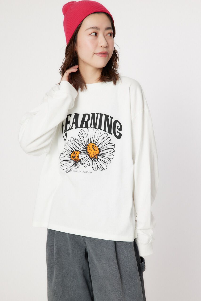 RODEO CROWNS「YEARNING FLOWER L/S Tシャツ」|Tシャツ・カットソー|WHT