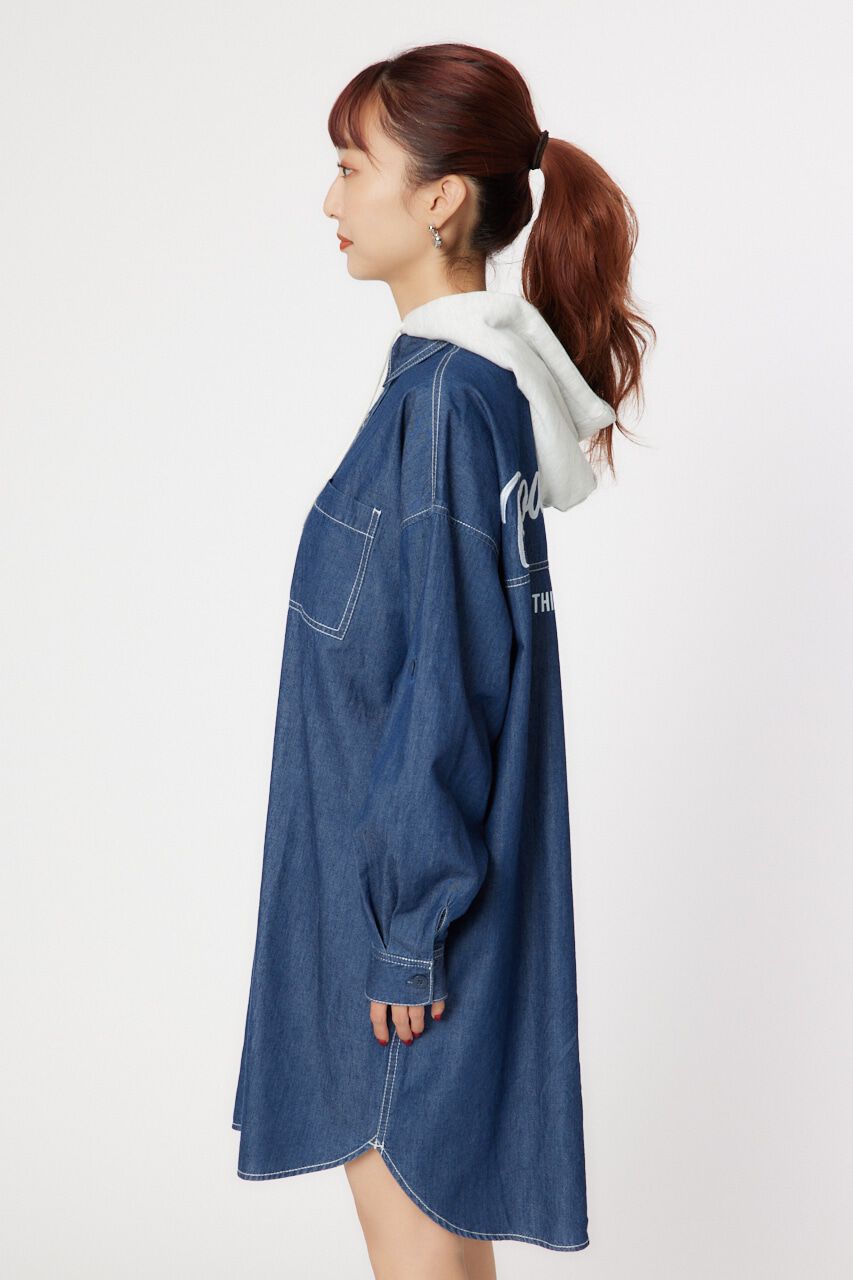 RODEO CROWNS「カラーステッチシャツワンピース」|ワンピース|