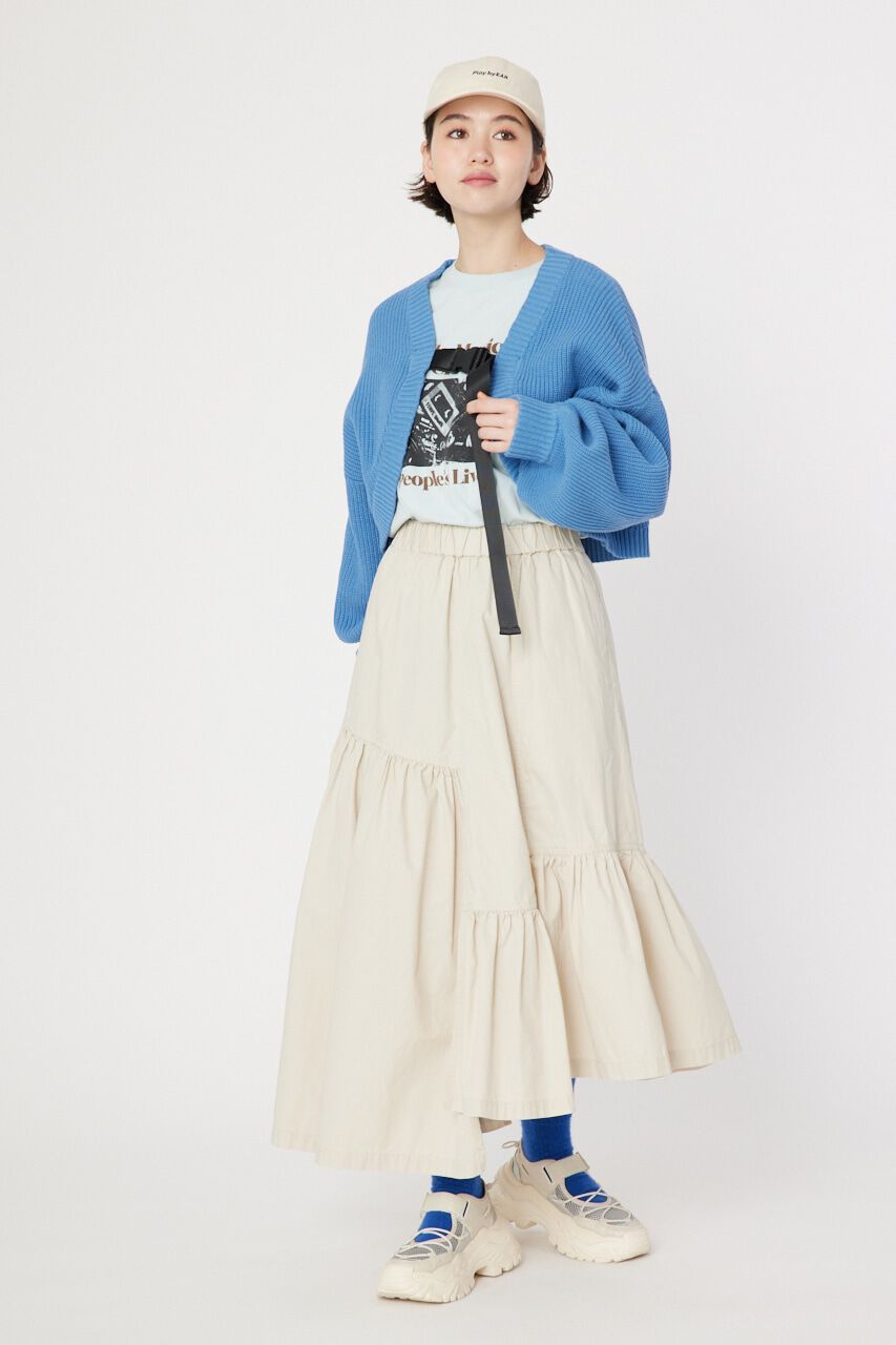 RODEO CROWNS「ミリタリーギャザーフリルスカート」|スカート|