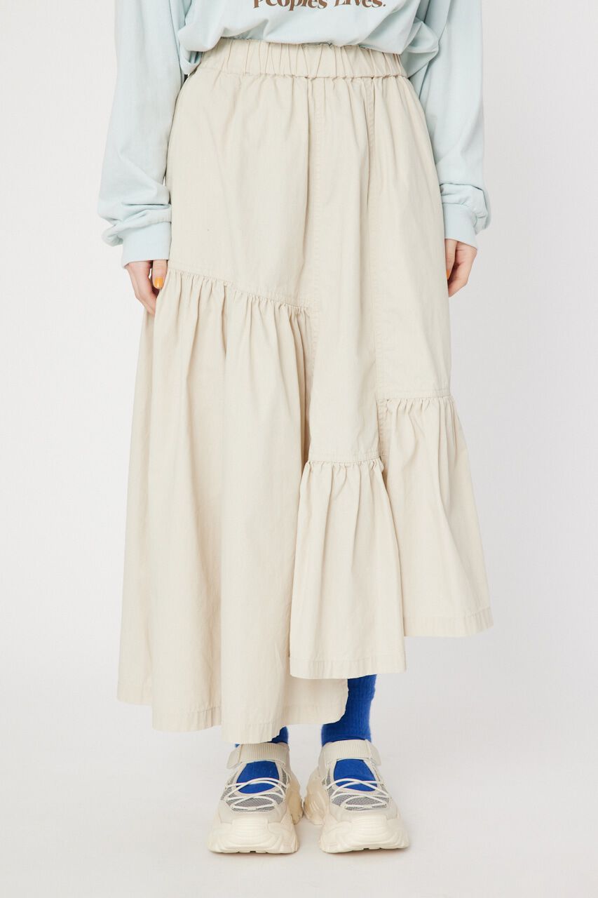 RODEO CROWNS「ミリタリーギャザーフリルスカート」|スカート|