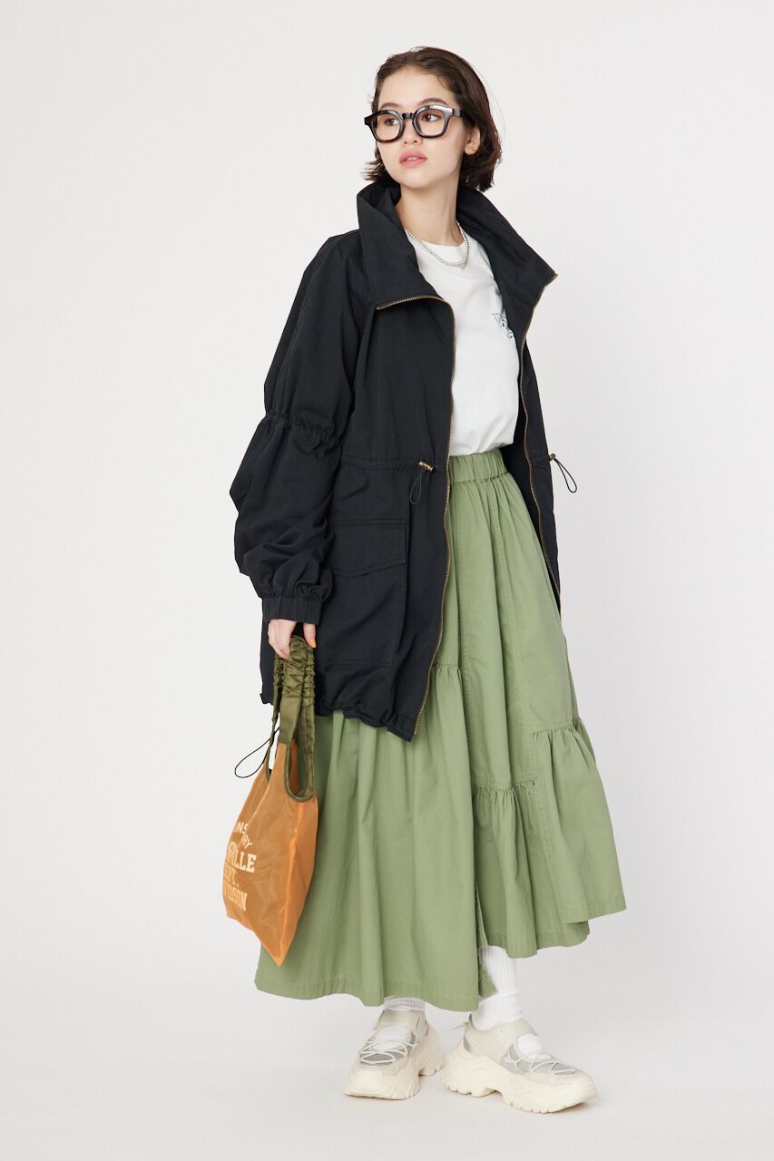 RODEO CROWNS「ミリタリーギャザーフリルスカート」|スカート|