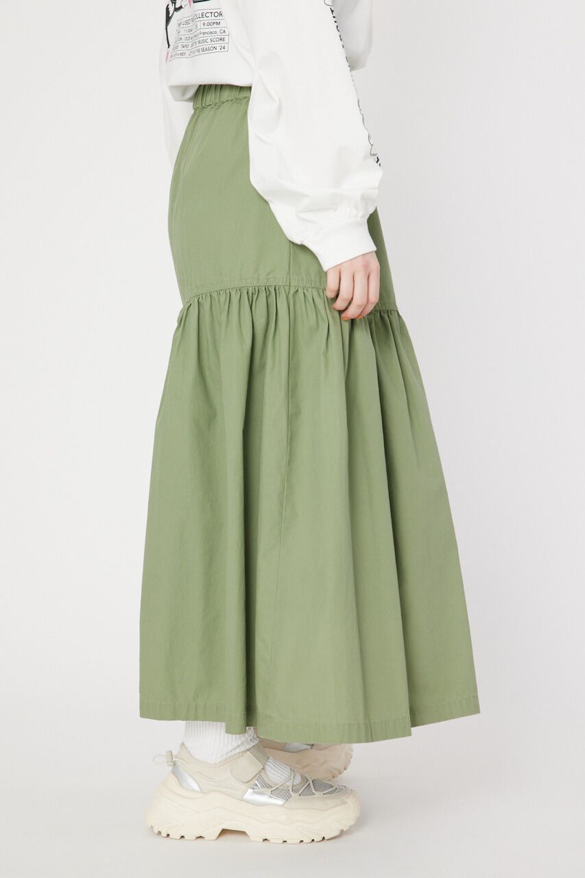 RODEO CROWNS「ミリタリーギャザーフリルスカート」|スカート|