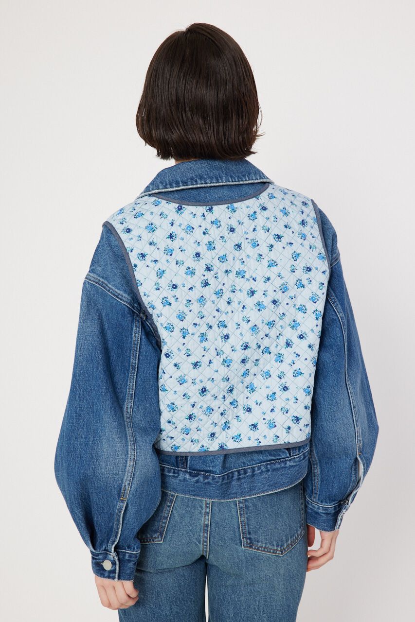 RODEO CROWNS「フラワーキルトベスト」|ダウンベスト・ベスト|