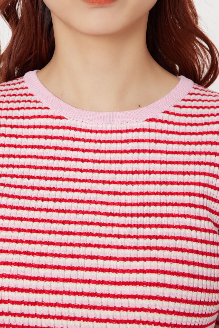 RODEO CROWNS「パターンボーダーニットトップス」|ニット・セーター|