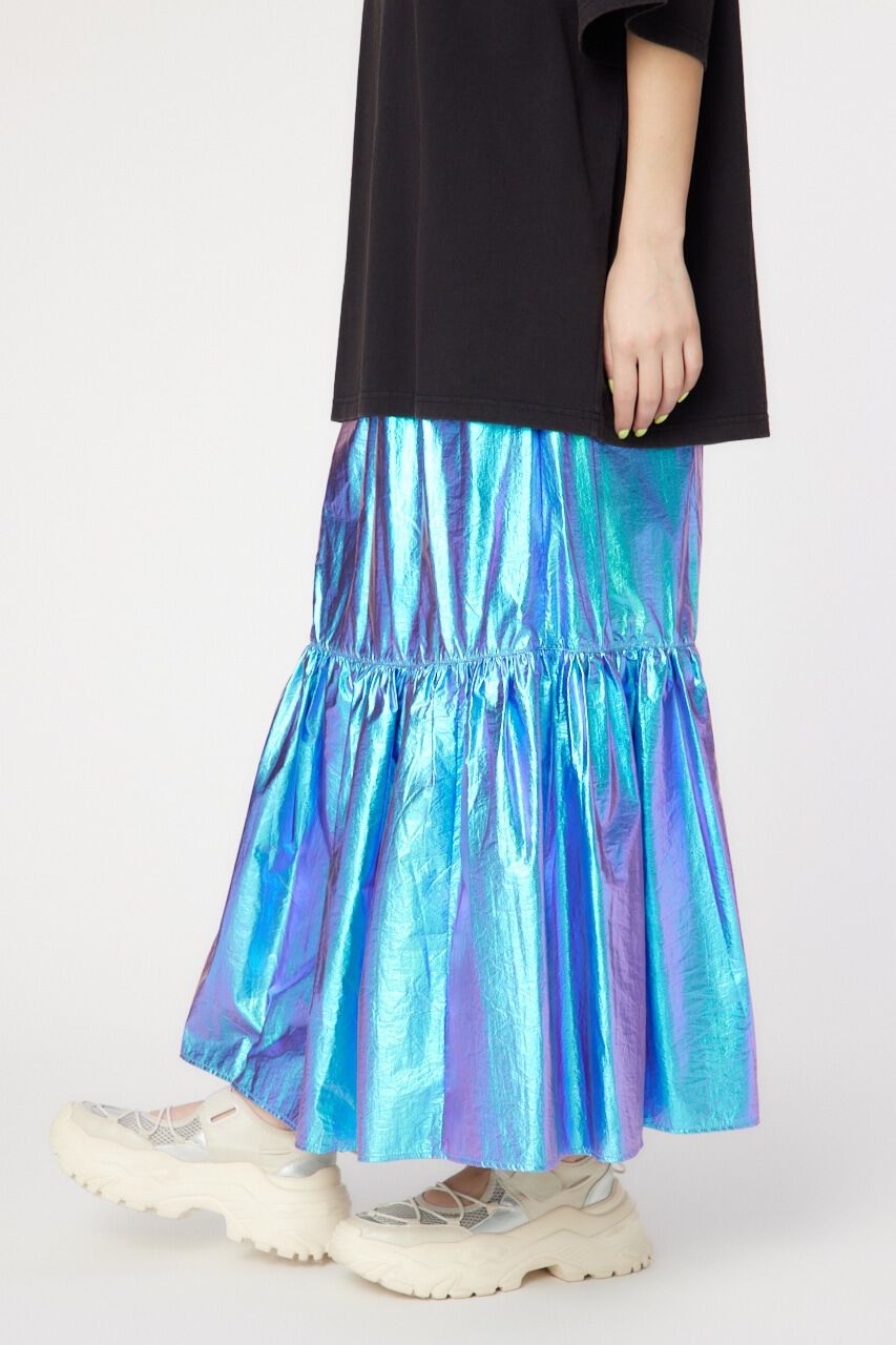 RODEO CROWNS「メタリックギャザースカート」|スカート|