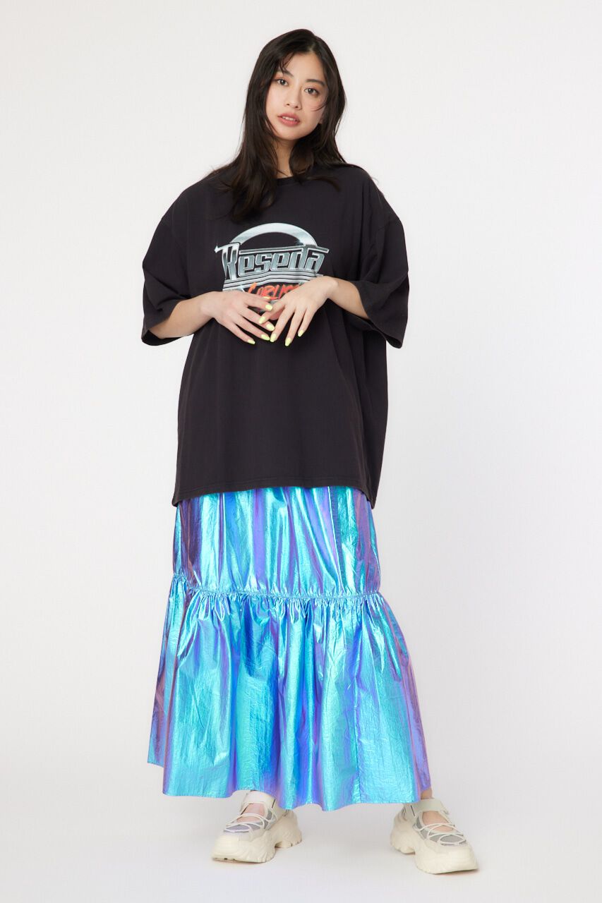 RODEO CROWNS「メタリックギャザースカート」|スカート|