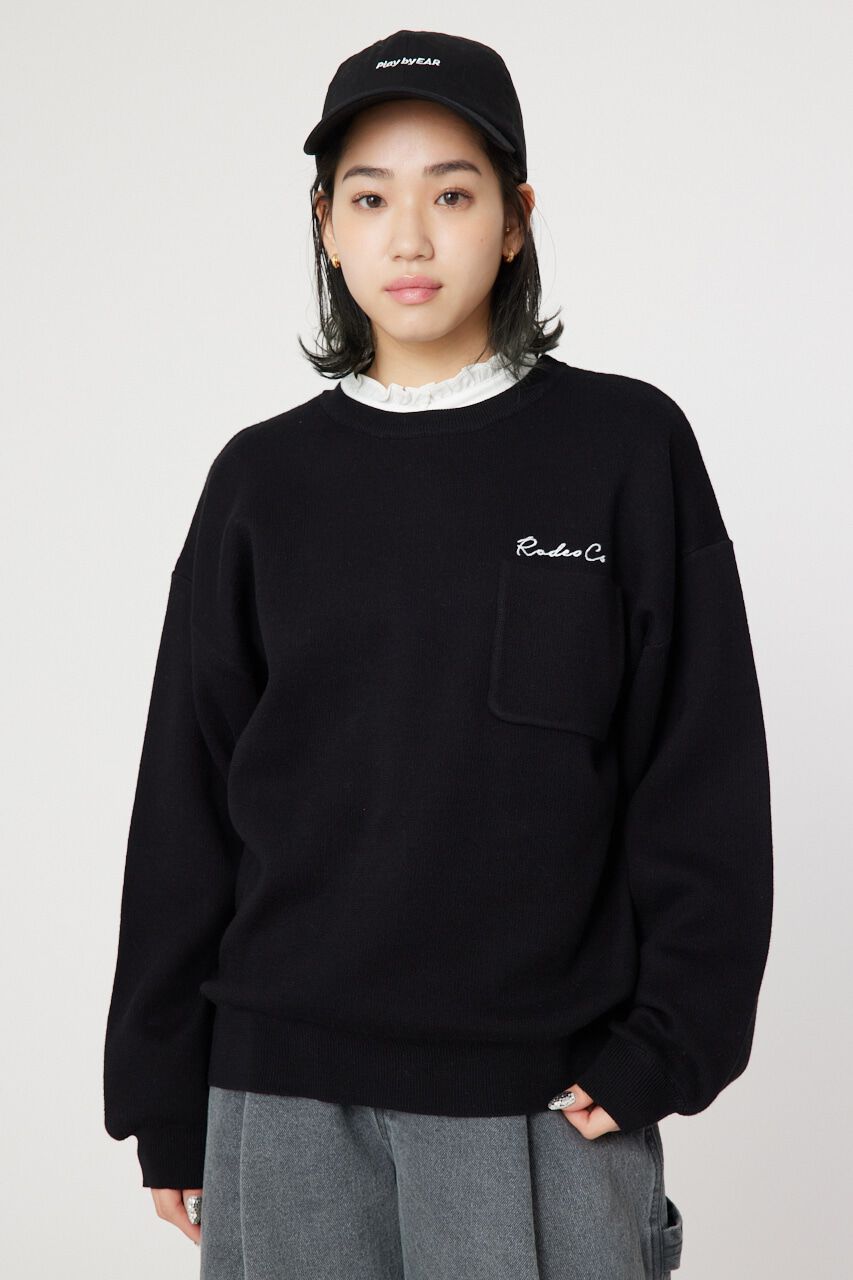 RODEO CROWNS「CROWN OG パッチニットトップス」|ニット・セーター|