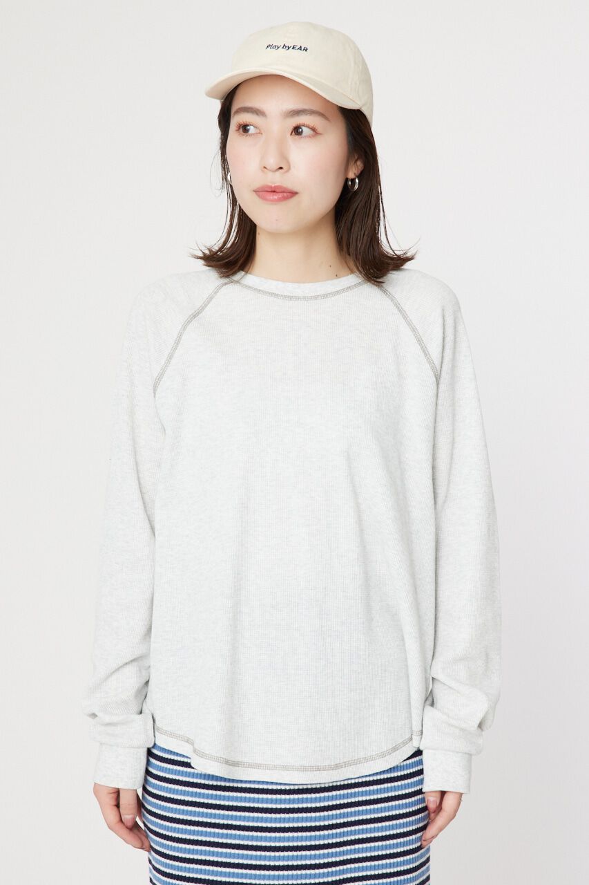 RODEO CROWNS「ワッフルラグランルーズトップス」|Tシャツ・カットソー|