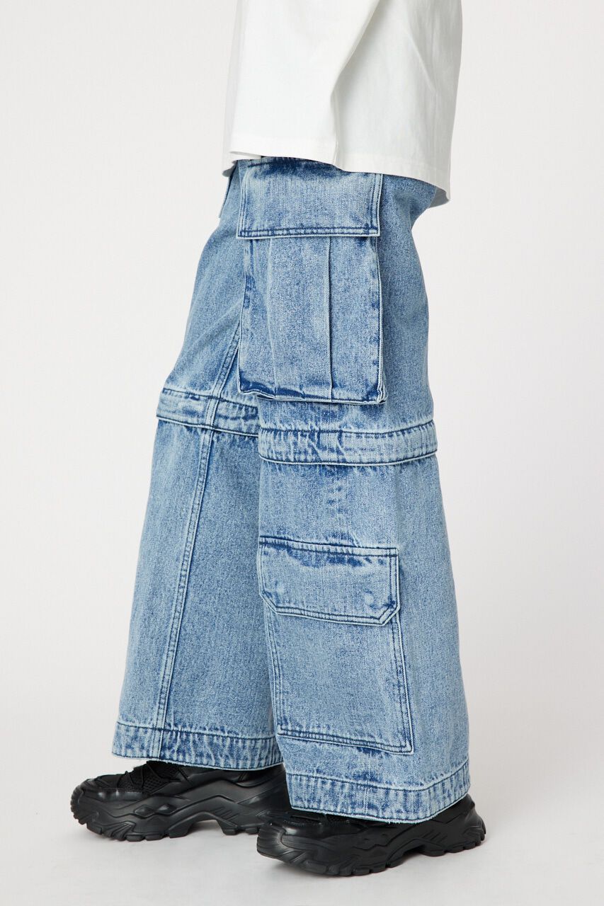 RODEO CROWNS「ケミカル2WAYカーゴデニム」|デニム|