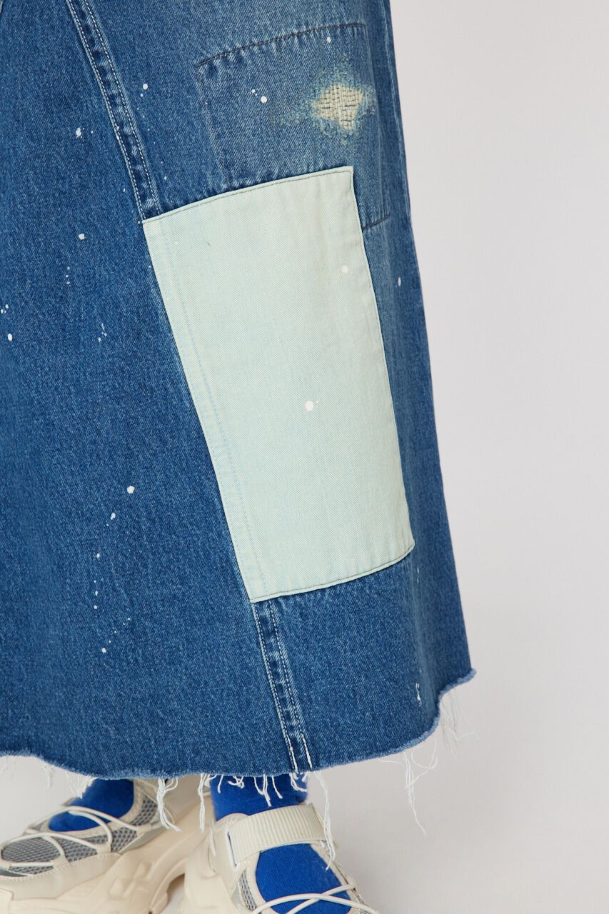 RODEO CROWNS「リメイクデニムマキシスカート」|スカート|