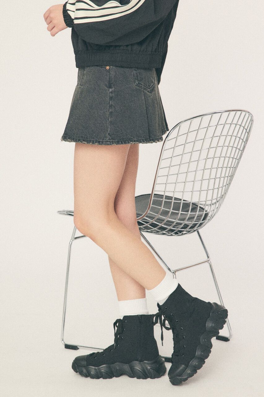 RODEO CROWNS「デニムプリーツミニスカート」|スカート|