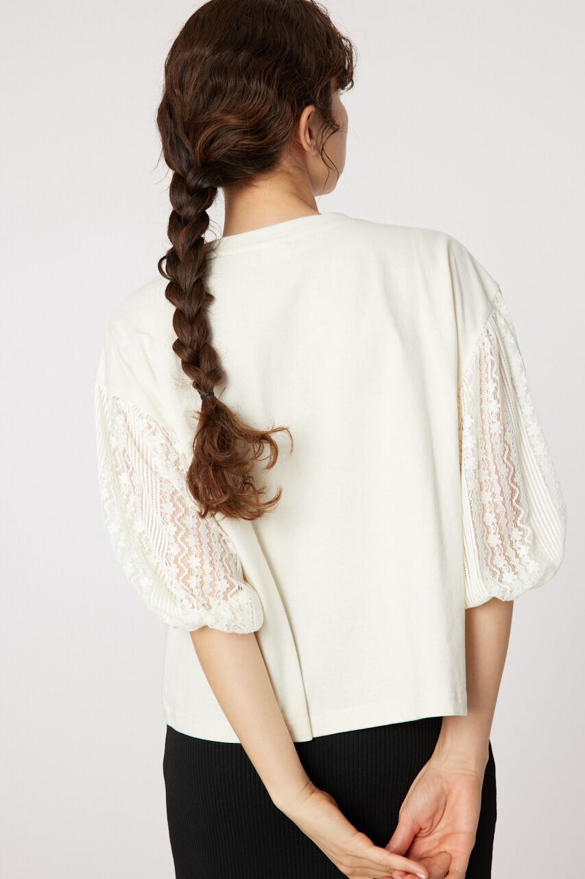 RODEO CROWNS「レーススリーブトップス」|Tシャツ・カットソー|