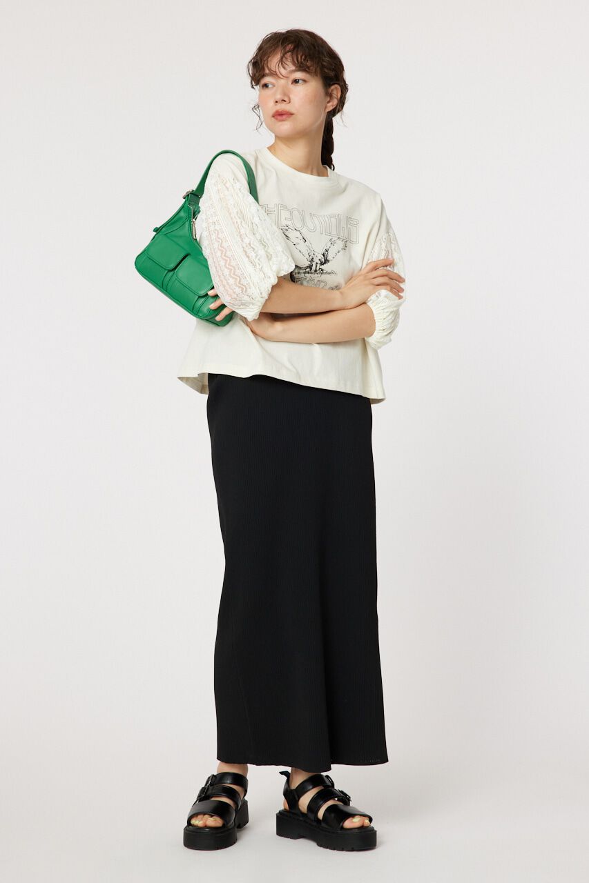 RODEO CROWNS「レーススリーブトップス」|Tシャツ・カットソー|