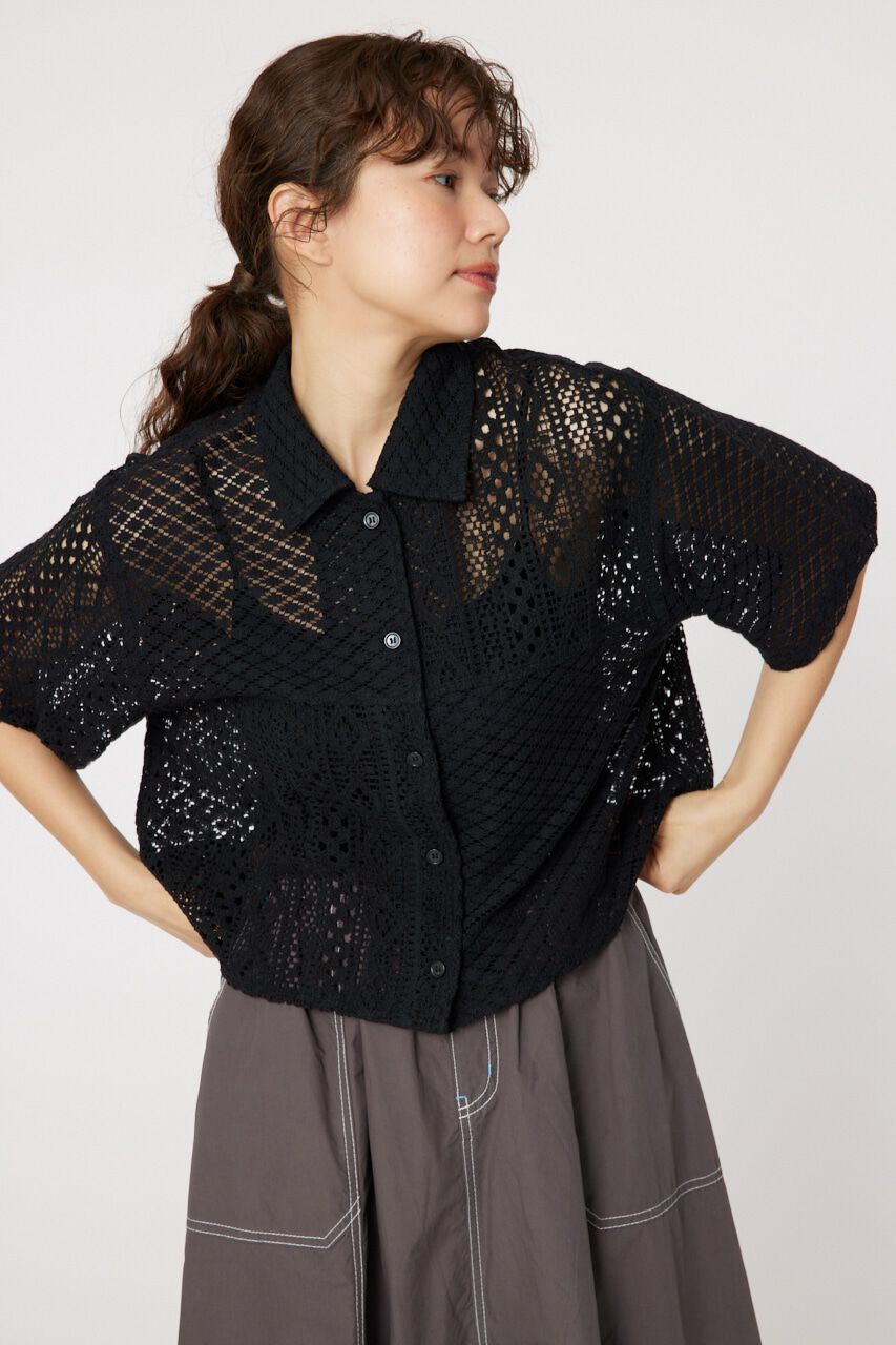 RODEO CROWNS「カスタムレースシャツ」|シャツ・ブラウス|BLK