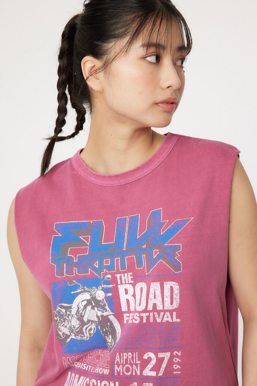 RODEO CROWNS「G/O FULLTHROTTLE ノースリーブTシャツ」|タンクトップ|