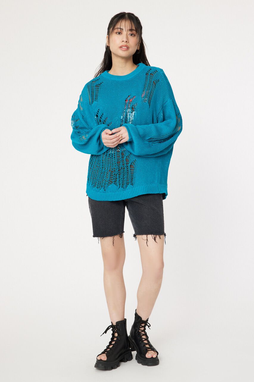 RODEO CROWNS「ダメージニットトップス」|ニット・セーター|