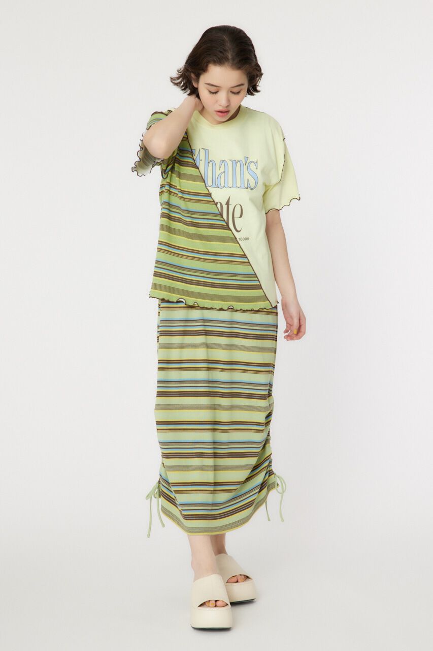 RODEO CROWNS「マルチボーダードッキングTシャツ」|Tシャツ・カットソー|