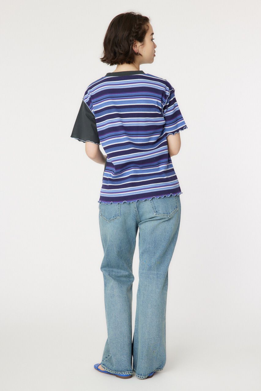 RODEO CROWNS「マルチボーダードッキングTシャツ」|Tシャツ・カットソー|