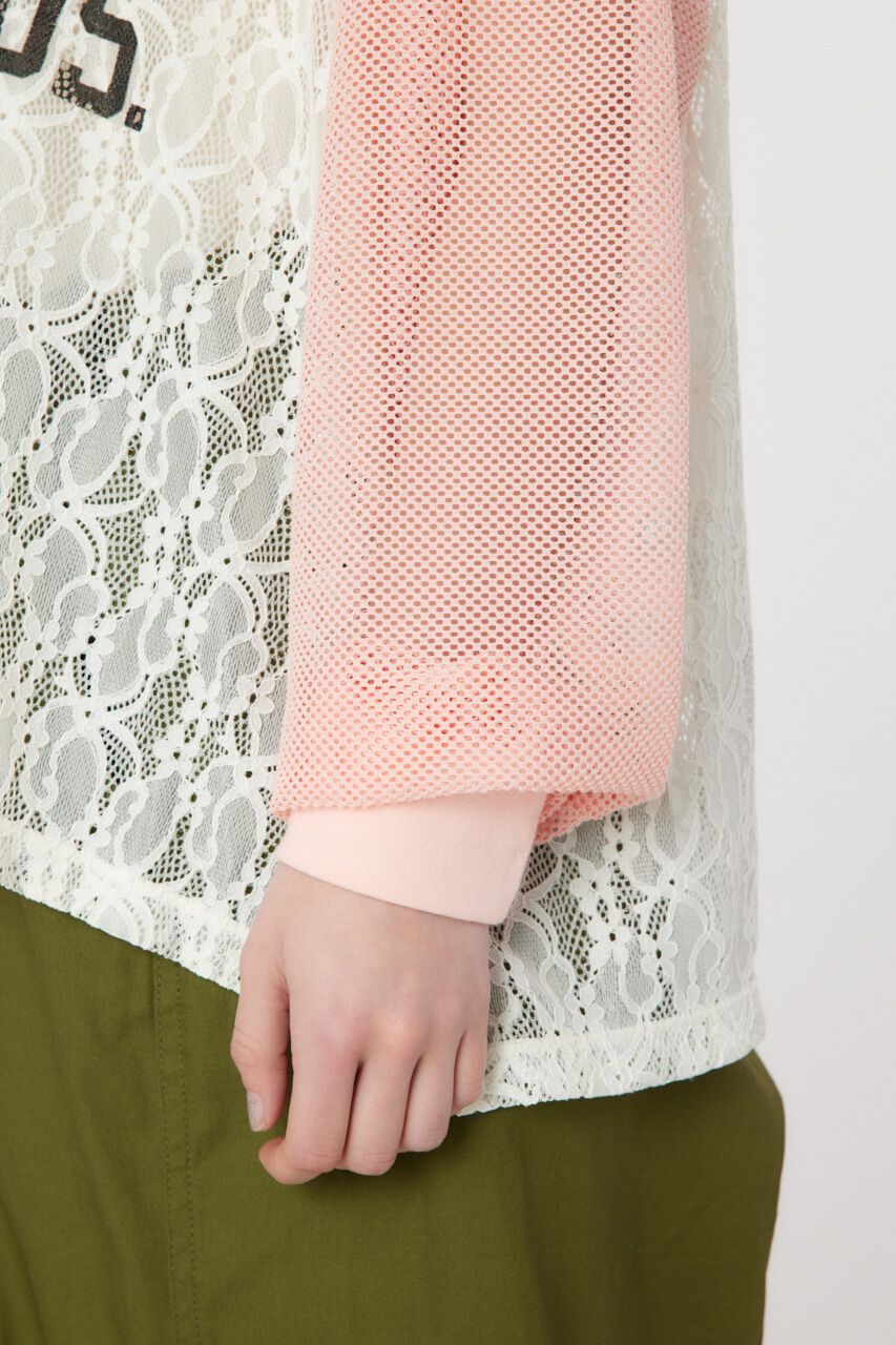 RODEO CROWNS「レースドッキングラグランシアートップス」|Tシャツ・カットソー|